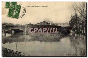 Niort Postcard Old Main Bridge