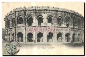 Postcard Old Nimes Les Arenes