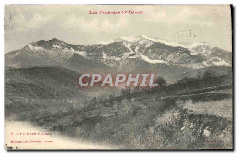 Old Postcard Mount Canigou