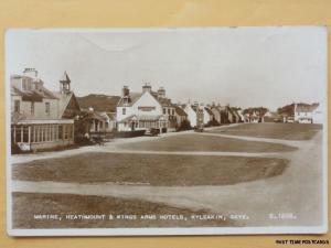 Isle of Skye KYLEAKIN Marine HEATHMOUNT & KINGS ARMS HOTELS c1949 RP Postcard