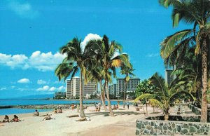 Postcard View from Kuhio Beach Waikiki Beach Hawaii