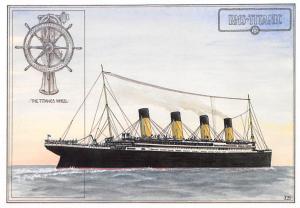 RMS Titanic Modern White Star Line Ship Steamer Unused 