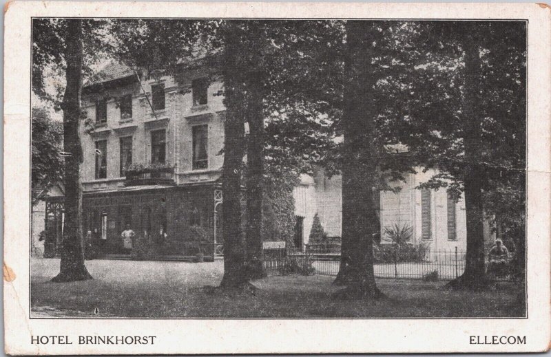 Netherlands Ellecom Hotel Brinkhorst Vintage Postcard 04.14