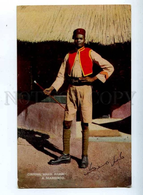 203107 SIERRA LEONE Corporal Mahdi Kabba Vintage TUCK PC