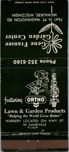 Matchbook Cover - Ortho Gene Fransee Garden Center Milwaukee WI 30 Strike MB4