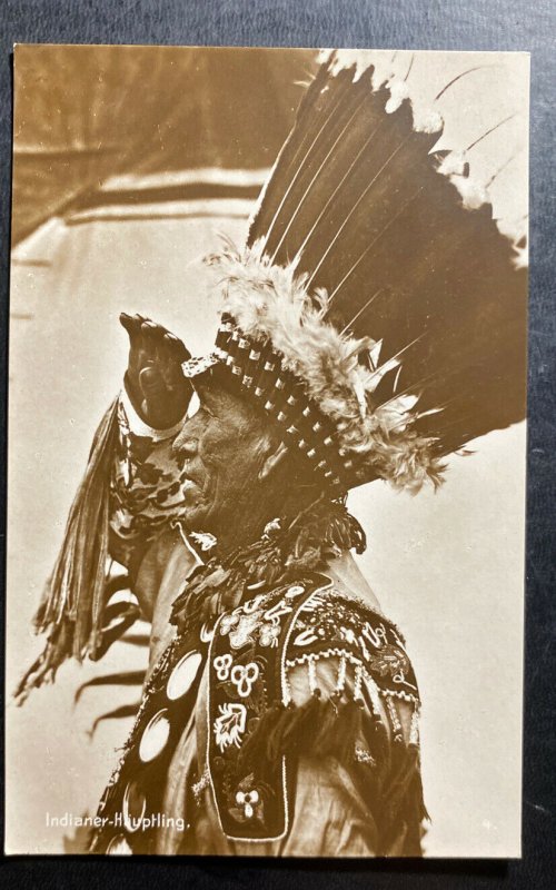 Mint Canada Real Picture Postcard RPPC Native Indian Chief Saskatchewan 