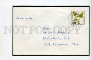 293394 GERMANY BERLIN 1981 year real post COVER flowers