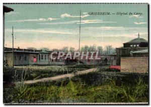 Old Postcard Griesheim Hopital Du Camp Militaria