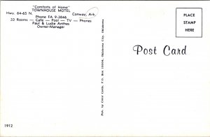 Postcard Swimming Pool Townhouse Motel Hwy 64-65 N in Conway, Arkansas