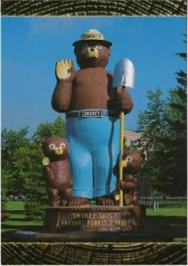 Smokey the Bear Statue International Falls MN Roadside Po...