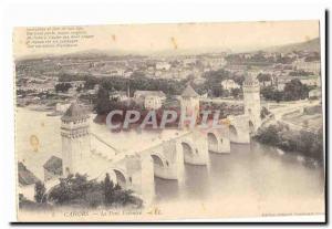 Old Postcard Cahors The Valentre Bridge