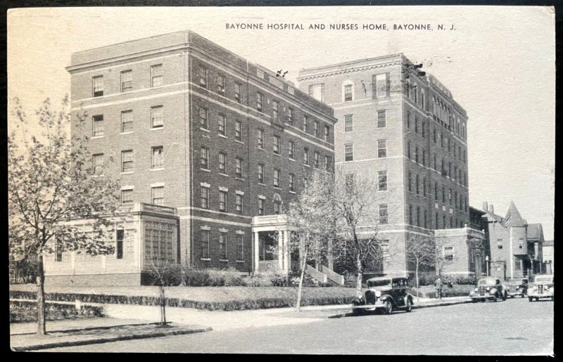 Vintage Postcard 1944 Bayonne Hospital and Nurses Home, Bayonne, N.J.
