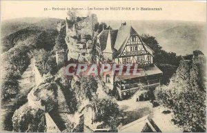 Old Postcard Saverne Around Ruins of High Barr and Restaurant