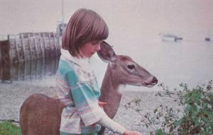 Animal Deer - Leslie Butler and her Woodland Friend