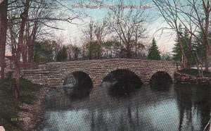 Postcard North St Bridge Stamford CT