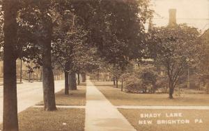 New Brighton Pennsylvania Shady Lane Real Photo Antique Postcard K95671