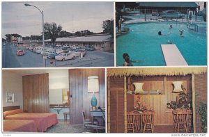 GRAND ISLAND, Nebraska, 1940-1960's; Conoco Motel, Cafe And Service Station, ...