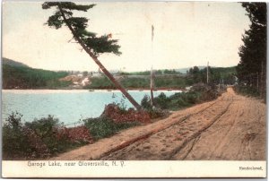 Postcard NY Gloversville   Garoga Lake handcolored Rudeston PM