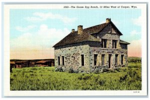 c1940's The Goose Egg Ranch 12 Miles Casper Wyoming WY Unposted Vintage Postcard