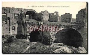 Old Postcard Interior Greoux Les Bains Du Chateau Des Templiers