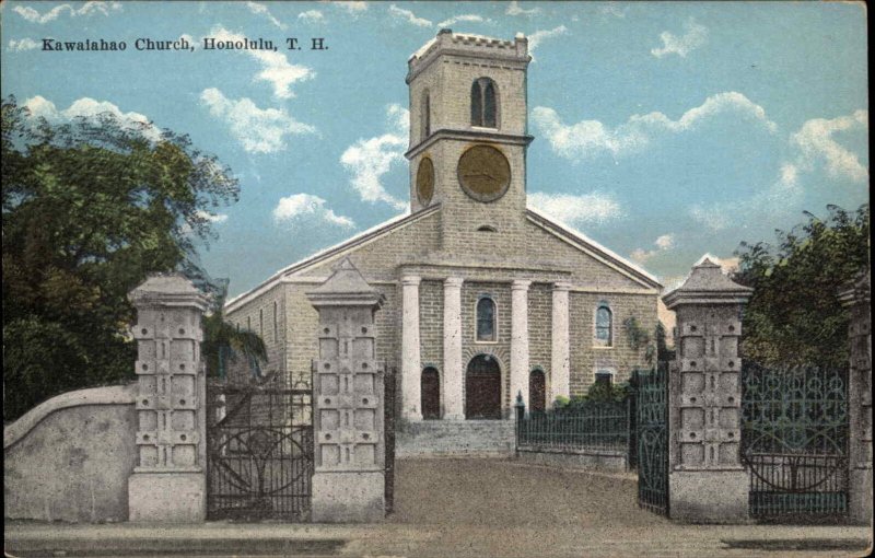 Honolulu Hawaii HI Church c1900s-20s Postcard