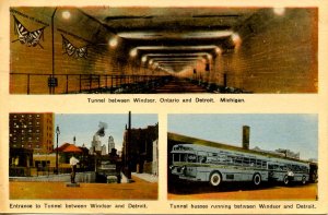 Canada - ON, Windsor. Tunnels, Buses between Windsor & Detroit