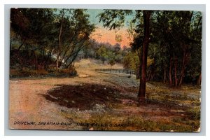 Vintage 1910's Postcard Driveway of Sherman Park Sioux Falls South Dakota