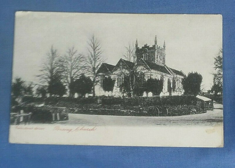 Vintage Postcard St.Mary's  Church  Basing Essex Postmarked 1903 I1