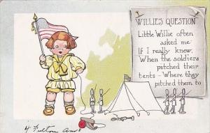 Tucks Willie's Question Puns Postcard Series