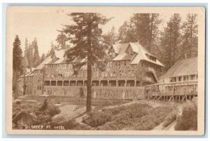 c1920's Yosemite National Park Glacier Point Hotel View CA RPPC Photo Postcard