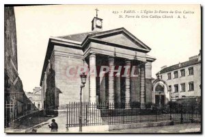 Postcard Old Paris Church St Pierre du Caillou Grois
