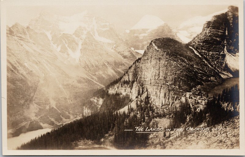 The Lakes In The Clouds Lake Louise Alberta AB Gowen Sutton RPPC Postcard E95