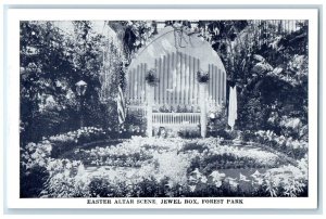 1940 Easter Altar Scene Jewel Box Forest Park St Louis Missouri Antique Postcard