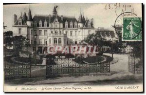 Postcard Old Casino Arcachon Old Ch?teau Deganne