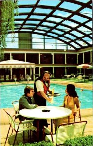 Green Bay, WI Wisconsin  MIDWAY MOTOR LODGE Hotel Indoor Pool  ca1970's Postcard