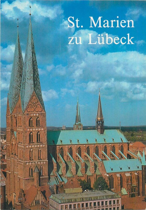 Postcard Germany Lubeck St Marien