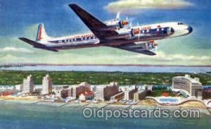 Eastern Airlines Golden Falcon DC-7B Airplane, Aviation, 1958 postal used 1958