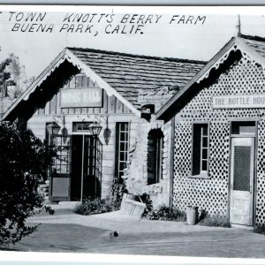 c1950s Buena Park, CA  Knott's Berry Farm RPPC Ghost Town Music Hall Bottle A199