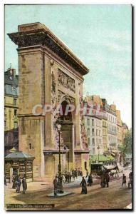 Old Postcard Paris Porte Saint Denis