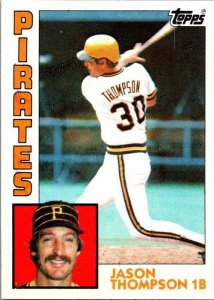 1984 Topps Baseball Card Jason Thompson Pittsburgh Pirates sk3595a