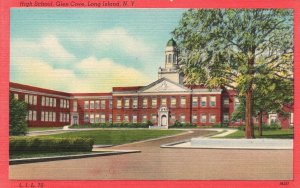 Long Island New York High School Glen Cove Campus Building Vintage Postcard