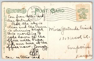 Enid Oklahoma~Bid Broadway Crescent Cafe~Open All Night~Stephenson Bldg~1908