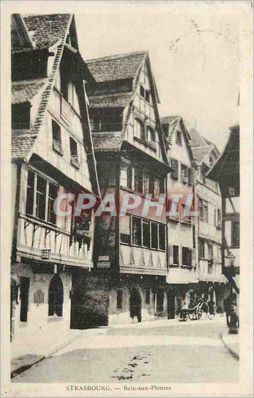 Old Postcard Strasbourg Bath & Shower