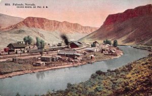 Palisade Nevada Ogden Route Southern Pacific Railroad Vintage Postcard AA2312