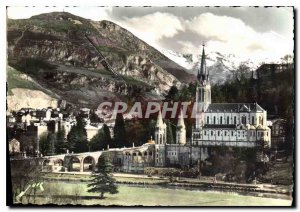 Postcard Modern All France Jove Pau Ed B P H D Lourdes Basilica Jer the Pyrenees