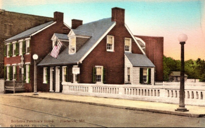 Maryland Frederick Barbara Fricthie's Home Handcolored Albertype