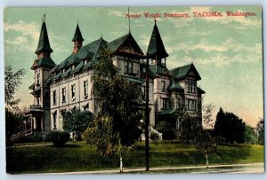 1910 Tacoma Washington Vintage Postcard Annie Wright Seminary Building Unposted