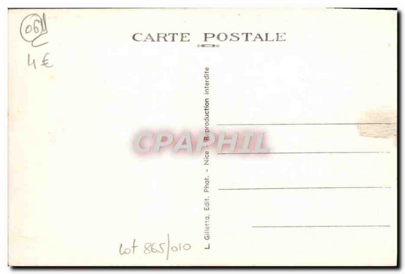 Old Postcard Roquebrune Cap Martin