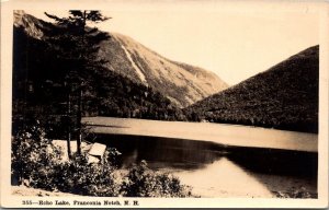 RPPC Echo Lake, Franconia Notch NH Vintage Postcard Q75