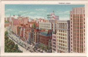 Boston, Massachusetts, Vintage 1937 Linen Folder Postcard, 22 Views